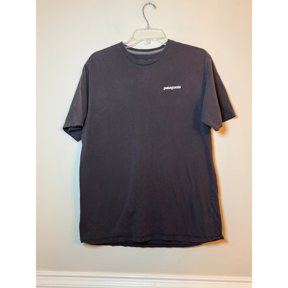 Patagonia T-Shirt Mens M Save Our Home Planet Organic Cotton Graphic Gray Tee